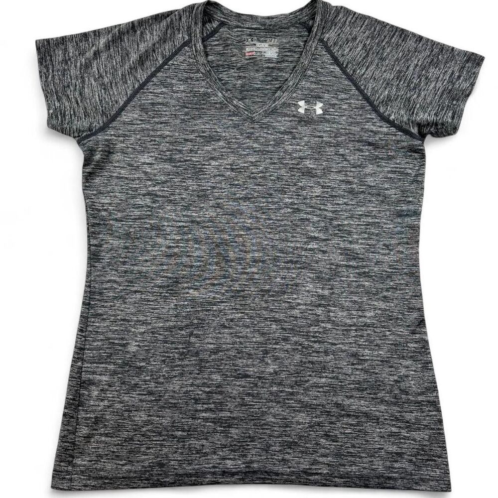 Under Armour Women’s Gray V-Neck T-Shirt Size Small Activewear